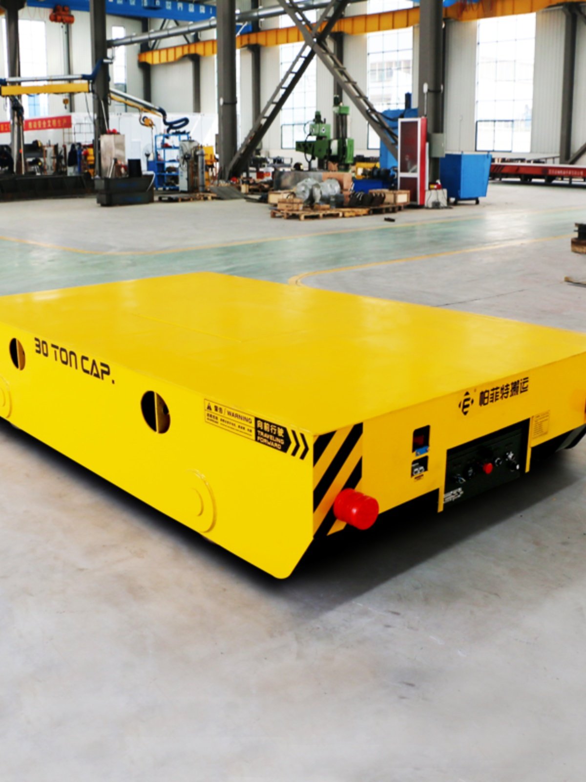 新品电动平板车电动大型平板拖车起重运输小车电瓶工业轨道车