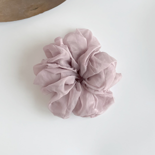 蓬松肥肠圈高弹力扎发后脑勺花苞头绳chill温柔甜美大号纱圈发绳