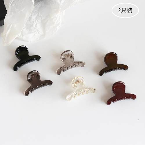 小号实用抓夹亚克力鲨鱼夹基础半夹侧边刘海夹碎发抓日系素色顶夹