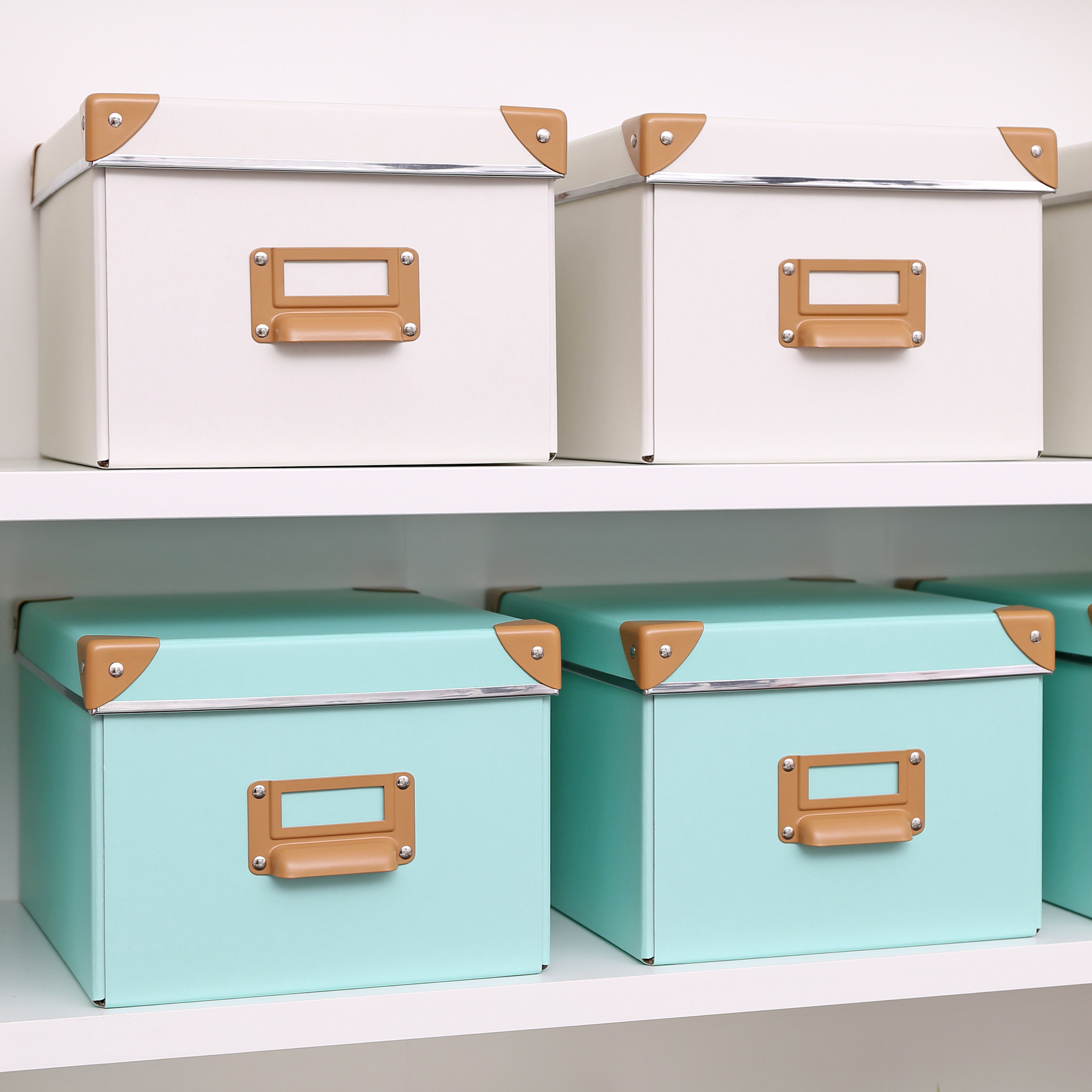 纸箱收纳盒储物盒纸质收纳盒子书本收纳储物有盖纸箱收纳小号ooz