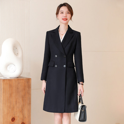 诗璐雅空姐外套职业羊毛大衣女冬