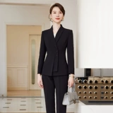 诗璐雅 Демисезонный пиджак классического кроя, классический костюм, дизайнерский комплект, тренд сезона, облегающий крой