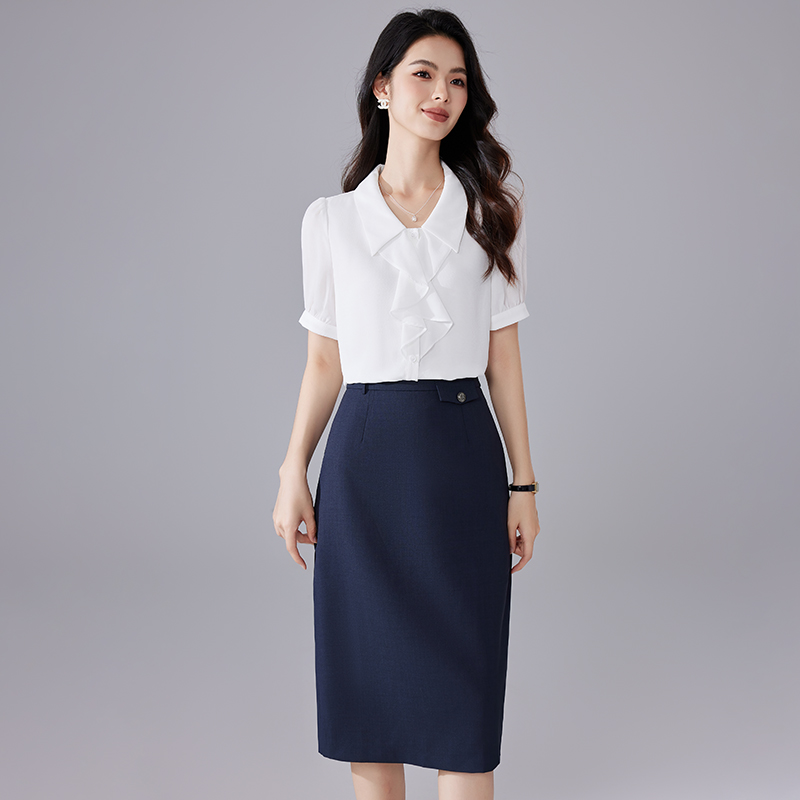 詩璐雅職業裝襯衫套裝裙
