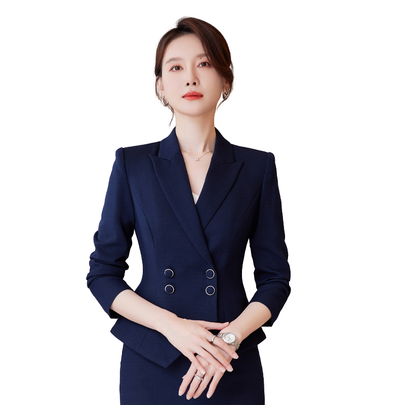 诗璐雅西装外套女时尚修身显瘦