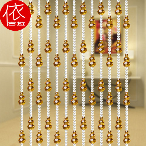 依古拉水晶珠帘门帘钻石切面葫芦满穿挂客厅屏风隔断阳台卧室 475 - 封面