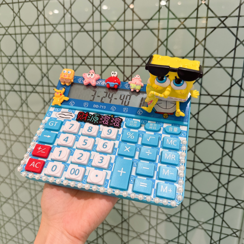 大按键手办海绵宝宝DIY计算器