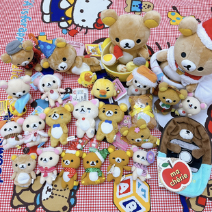 粗眉熊哥皱眉熊妹圣诞帽轻松熊关东煮雷锋帽海军小黄鸡挂件公仔