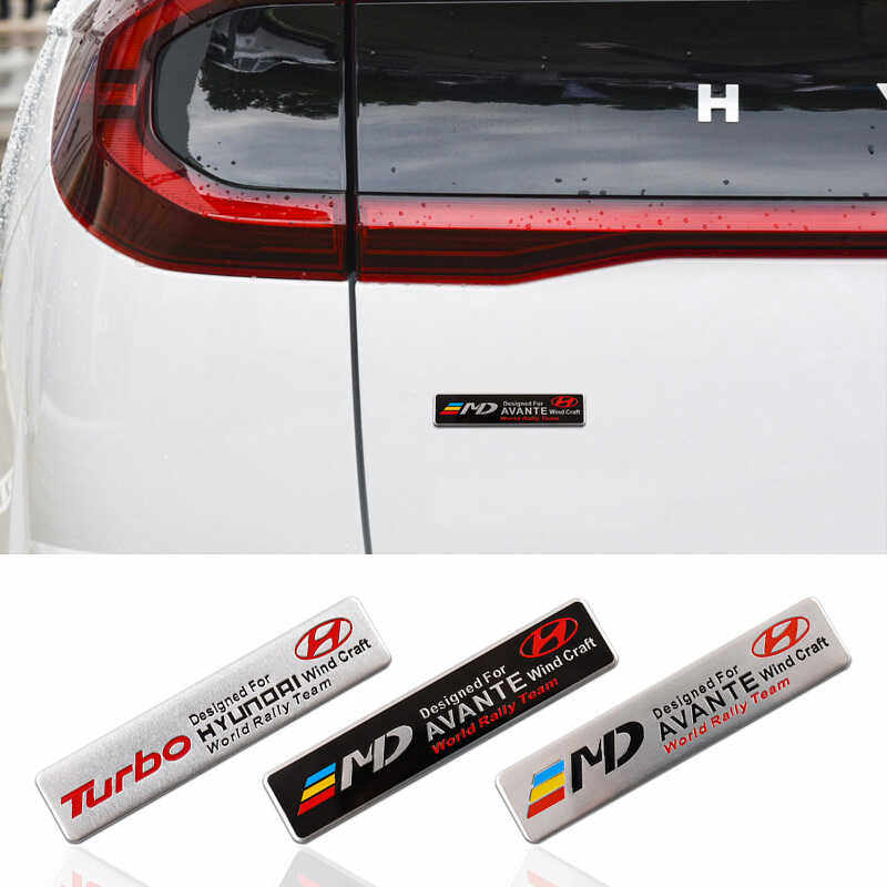 适用于现代IX35名图领动悦纳瑞奕车标金属侧标尾箱盖装饰贴改装