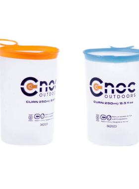 Cnoc Curn可折叠露营登山徒步轻量化可折叠便携冷水杯一对橙蓝色