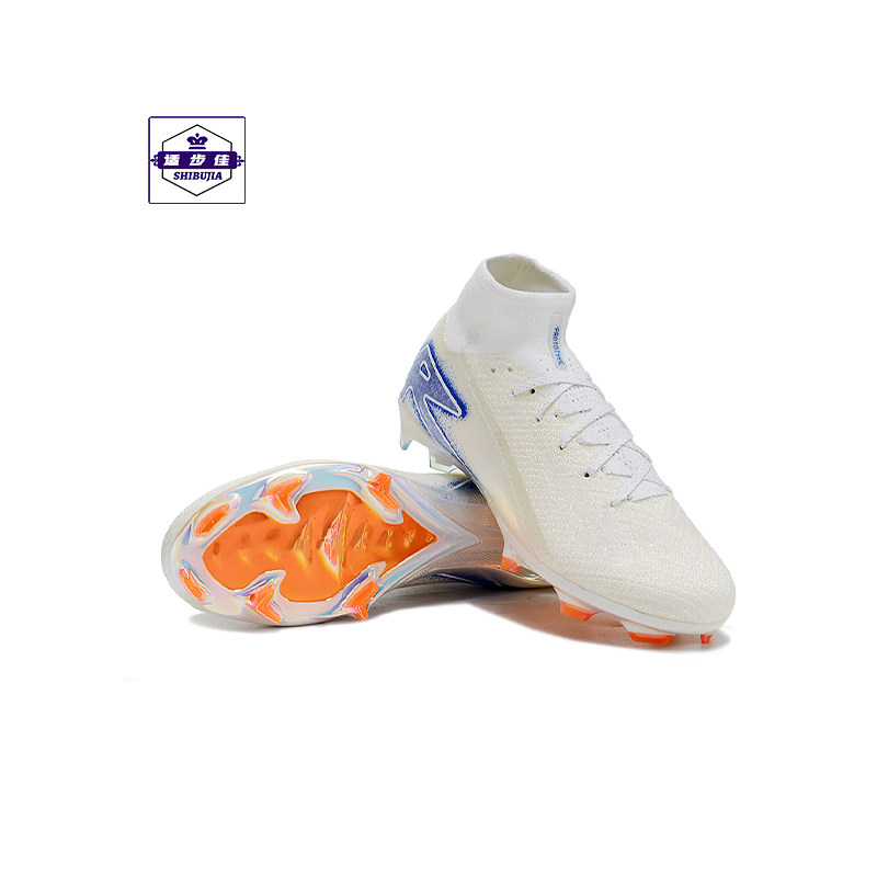 高帮足球鞋FG长钉系带天然草地防滑训练鞋透气减震气垫底运动球鞋