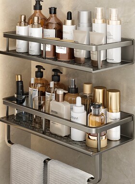 德国卫生间置物架免打孔洗漱台轻奢浴室壁挂式洗手间厕所墙上收纳