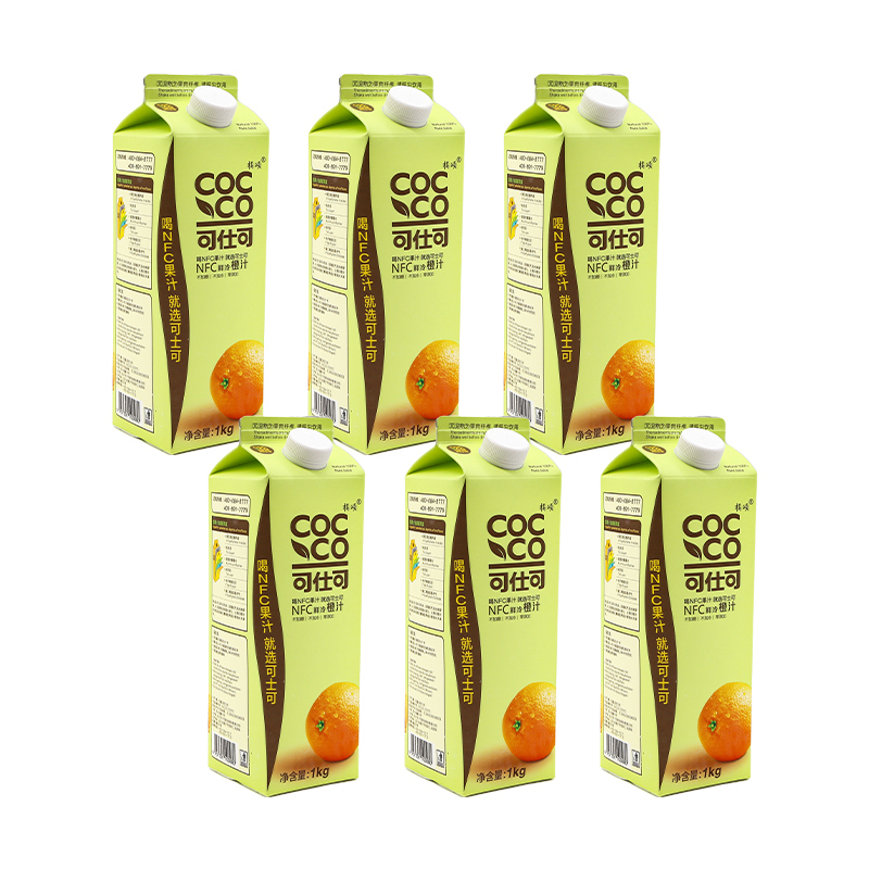 NFC可仕可鲜冷橙汁1kg*6盒
