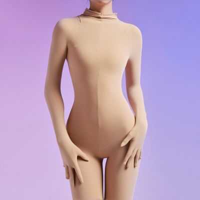 五指全包连体丝袜大码120D天鹅绒