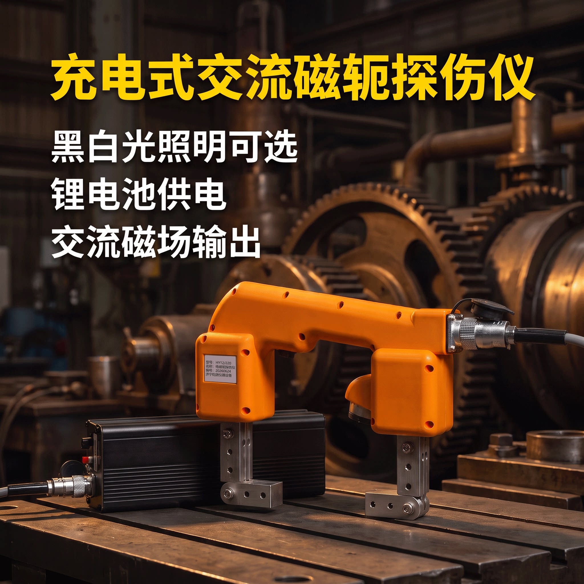 钧测HY220N充电交流逆变磁轭探伤仪便携铁磁性表面裂纹磁粉探伤仪