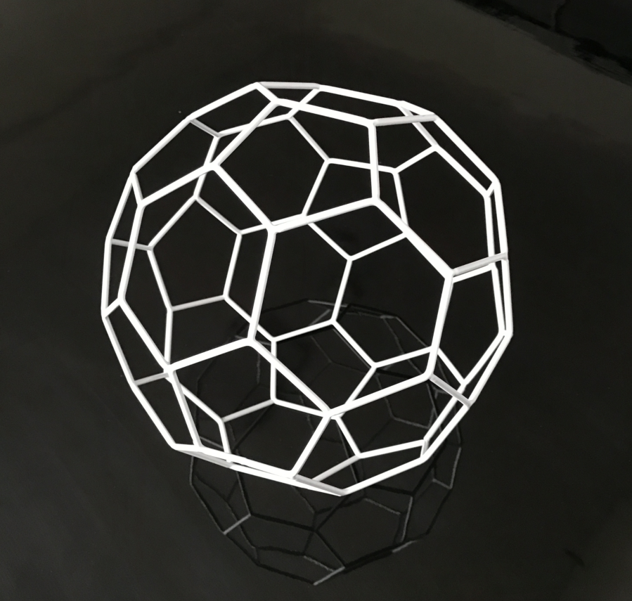 正三十二面体框架初中高中 数学立体几何模型 教学用具想象力教具