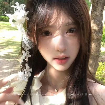清冷感超仙白色铃兰花流苏发夹