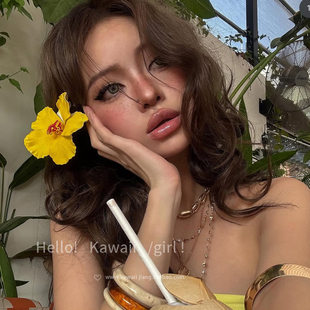 清迈度假风黄色扶桑花发夹明艳氛围感侧边夹百搭拍照出片头花发饰