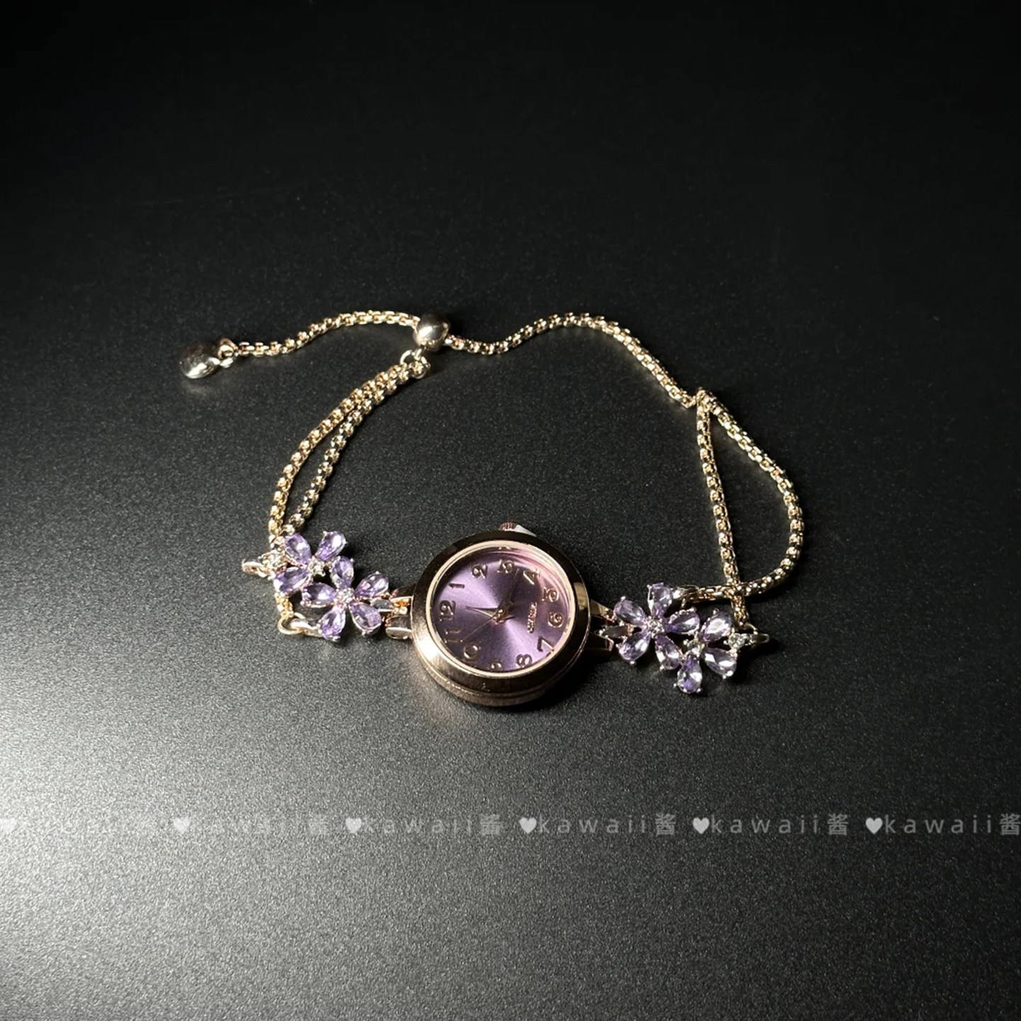 中古vintage紫藤花手表女轻奢优雅复古气质手链日常通勤简约手链,饰品/流行首饰/时尚饰品新,手链,淘宝优惠券,粉丝福利购,淘宝优惠卷