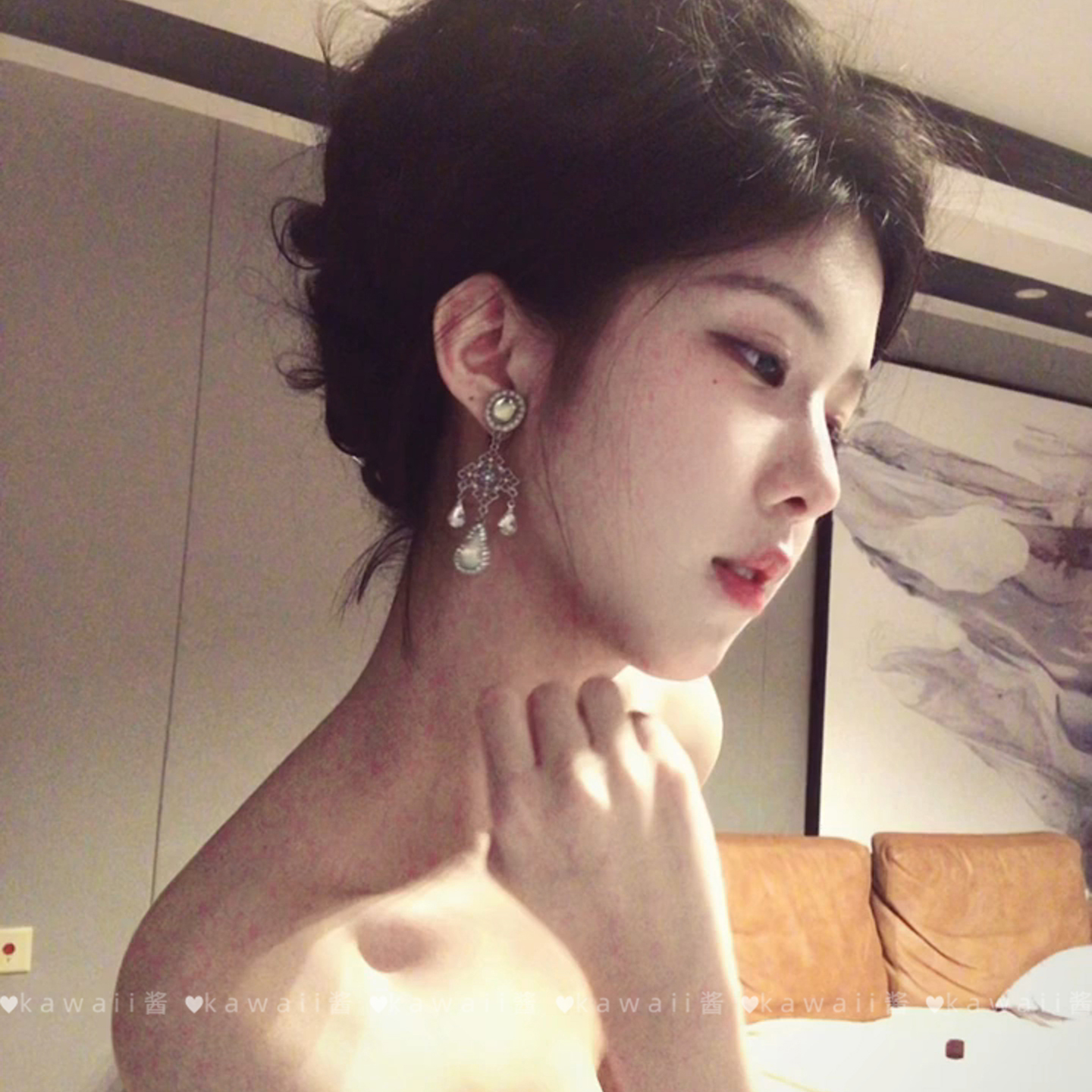 复古矜贵感水滴锆石耳环