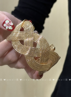 中古vintage金色多层缠绕手镯