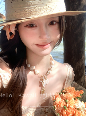 海边度假风海螺贝壳项链