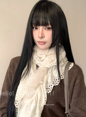 白色软糯毛绒螺旋花边围巾日系氛围感绝美外搭高级感保暖百搭配饰