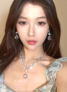 矜贵千金感紫色镂空项链