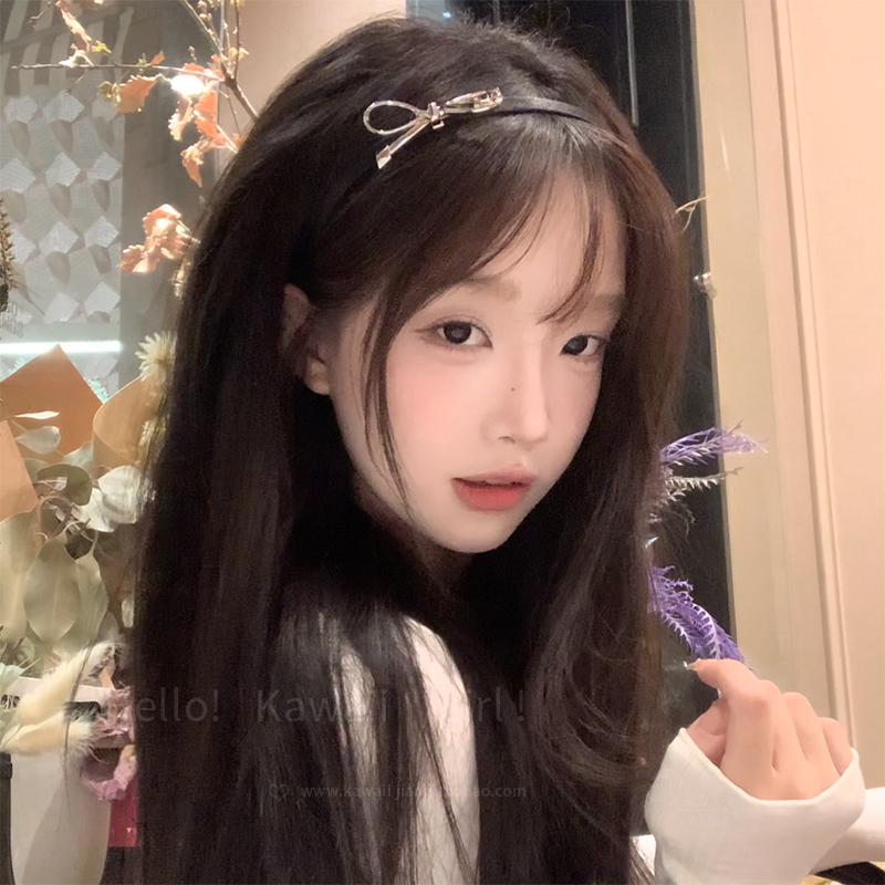 复古高级感蝴蝶结发箍秋冬新款