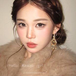 千金名媛香槟色锆石流苏耳环女轻奢宫廷风晚宴礼服耳钉周幼琳耳饰