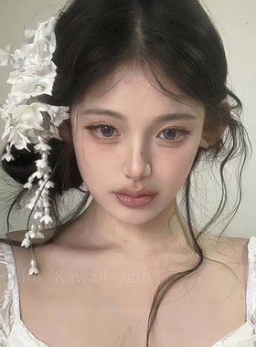 白月光铃兰花流苏发夹新中式国风汉服头饰侧边夹配饰花朵新娘发饰