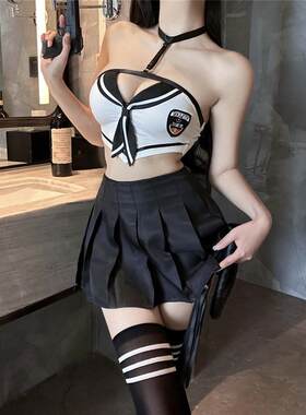 辣妹甜美性感日系清纯学生装cosplay制服夜场水手服JK百褶裙套装