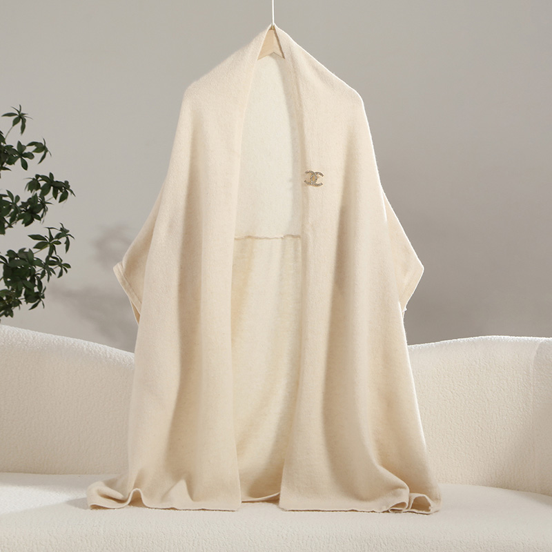 春秋冬新款100纯羊毛披肩女外搭中长款开衫外穿百搭保暖斗篷外套