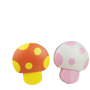 蘑菇隐形眼镜美瞳伴侣盒可爱美瞳盒迷你立体双联盒 卡通美瞳盒子