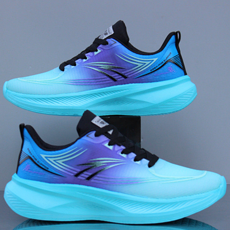 新款男生运动鞋春季网面跑步男鞋超轻便透气防臭防滑学生跑步鞋男