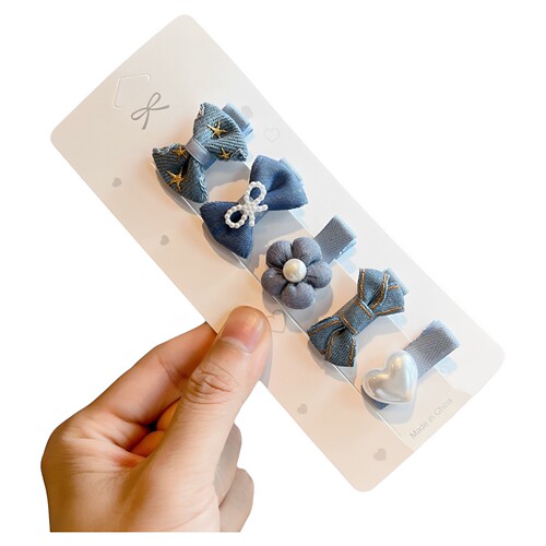 韩版小号宝宝发夹全包布儿童发饰