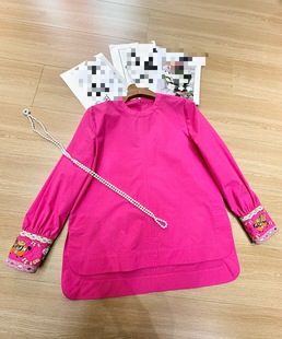 A版侧开衩衬衣纯棉真丝欧根纱上衣新中式国风提花衬衫上衣