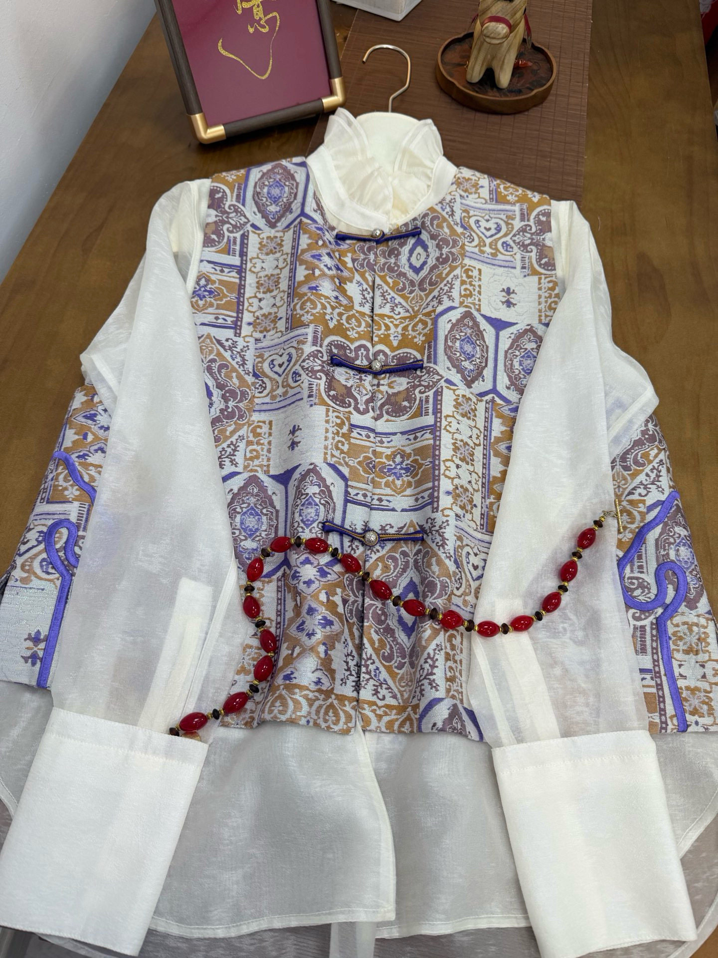 2026春季新款新中式国风真丝宋锦羊毛时尚气质百搭马甲,女装/女士精品,上衣,淘宝优惠券,粉丝福利购,淘宝优惠卷