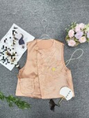 中式 国风复古马甲女小众设计感坎肩上衣 国风醋酸刺绣马甲新中式