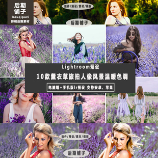 ins薰衣草旅拍人像LR预设+手机版LR预设安卓iPhoneipad LR滤镜