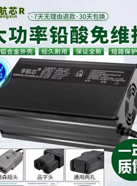 电动大功率铅酸电池充电器48V60伏72V超威电池天能电池三四轮通用