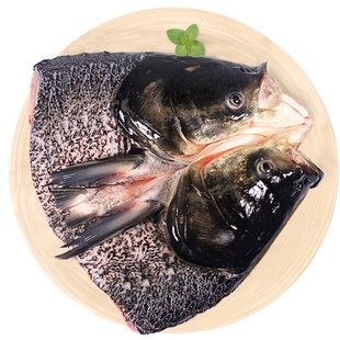 美娘子浅腌花鲢鱼头700g-900g剁椒鱼头湖北冷冻胖头鱼