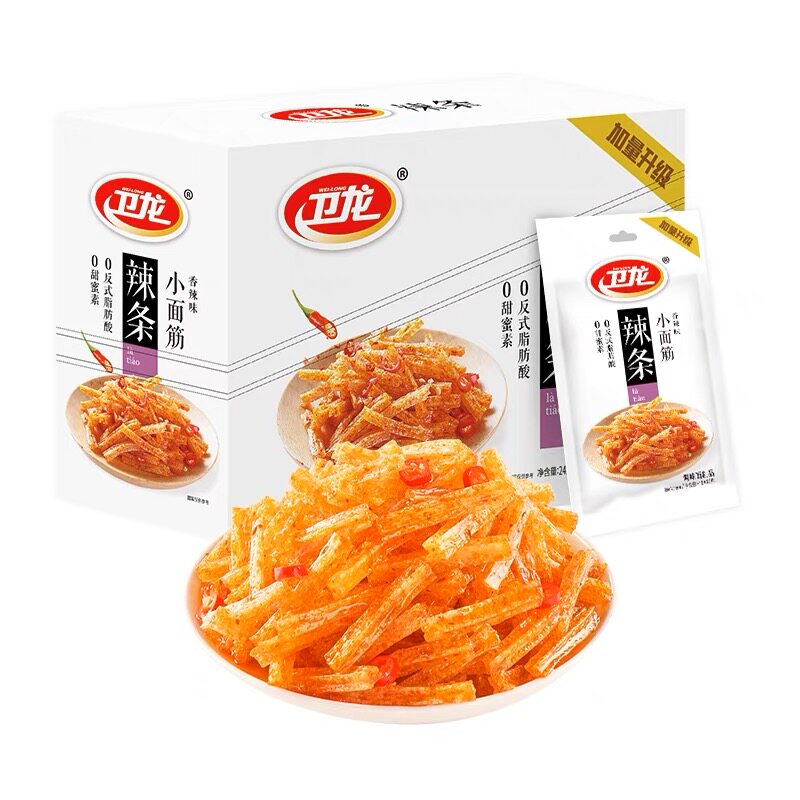 卫龙辣条小面筋480g香辣味24g*20