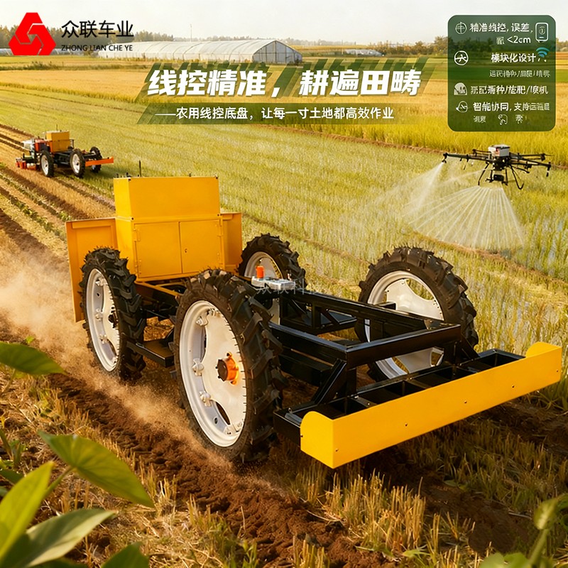 运输车线控底盘全地形山地底盘