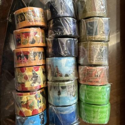 日本mark's maste极光城市星空邮戳复古车票和纸胶带停产绝版整卷