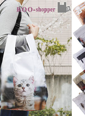 白猫购物袋现货日本正品roo棉质