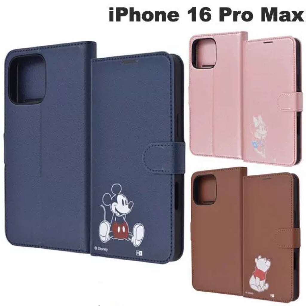 日本进口正版迪士尼disney翻盖全包防摔支架手机壳iphone16 pro max plus