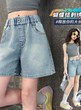 女童牛仔短裤夏季薄款