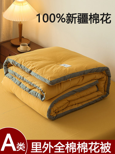 全棉新疆棉花被子冬被加厚保暖纯棉被褥春秋冬季棉被芯空调被夏被
