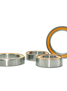 橘橙色胶盖微型小型优质滚珠轴承内*外*厚单列进口高速模型玩具用