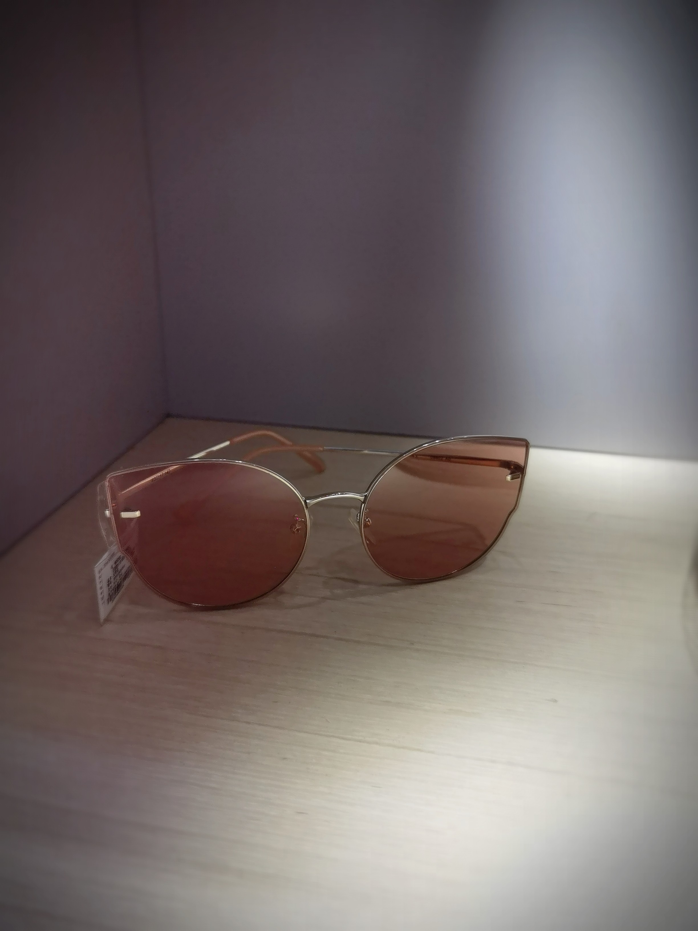 she's茜子专柜正品国内代购时尚浅色粉片仙女猫眼型太阳眼镜墨镜